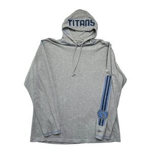 Vintage Reebok Men's Tennessee‎ Titans Long Sleeve Hooded Shirt
